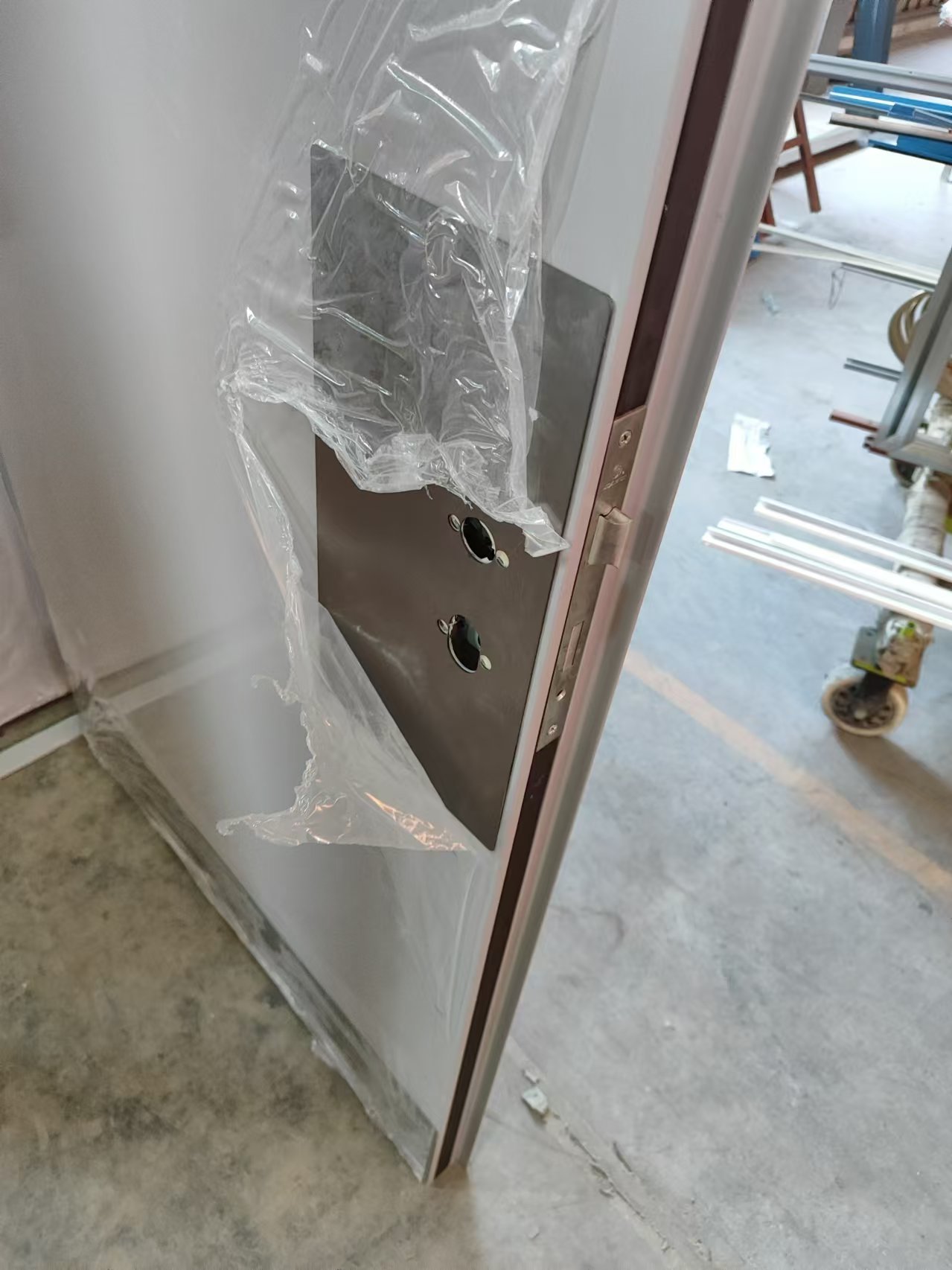 UL/Wh Approve Container Metal Fire Rated Doors with Panic Bar Fire Proof Door