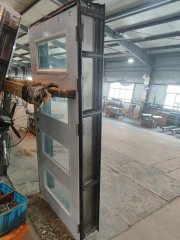 4-Lite 3'x8' Single Entry Fireproof Door with Insulated Fire Rated Glass