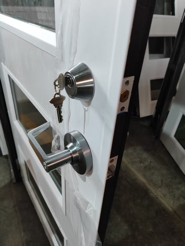 4-Lite 3'x8' Single Entry Fireproof Door with Insulated Fire Rated Glass