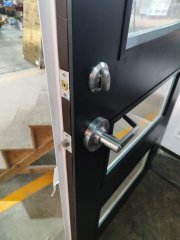 4-Lite 3'x8' Single Entry Fireproof Door with Insulated Fire Rated Glass