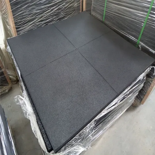 UNI - Gym Rubber Floor Mats(All Black)