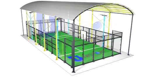 UNI - Classic Padel Court Roof