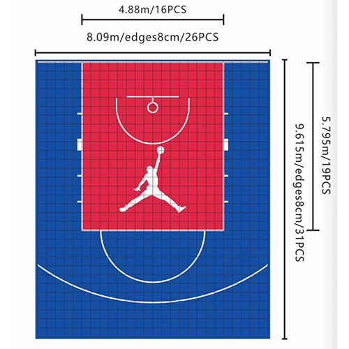 UNI - Basketball Court Tiles in Dubai