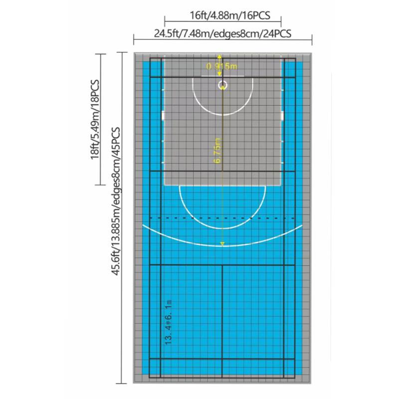 UNI - Basketball Court Tiles in Malaysia