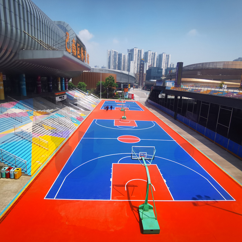 UNI - Sport Acrylic Flooring Basketball Court in China