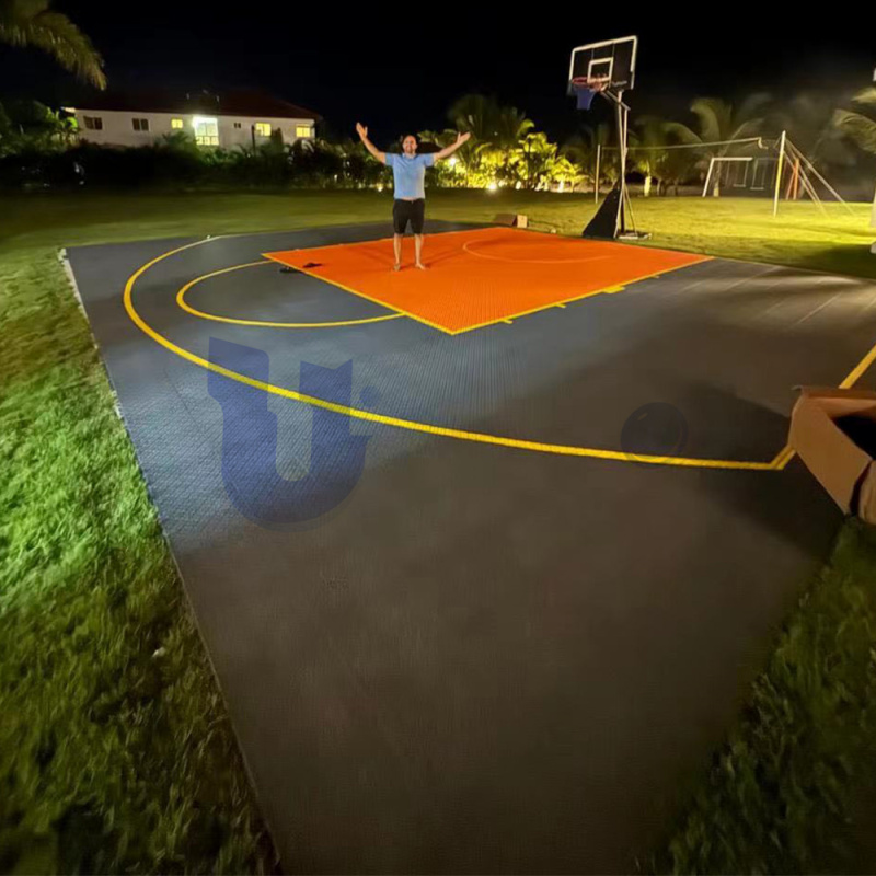 UNI - Basketball Court Tiles in Dominican Republic