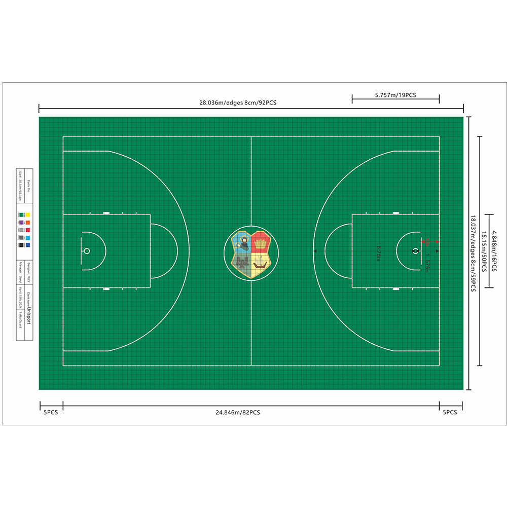 UNI - Basketball Court Tiles in Croatia