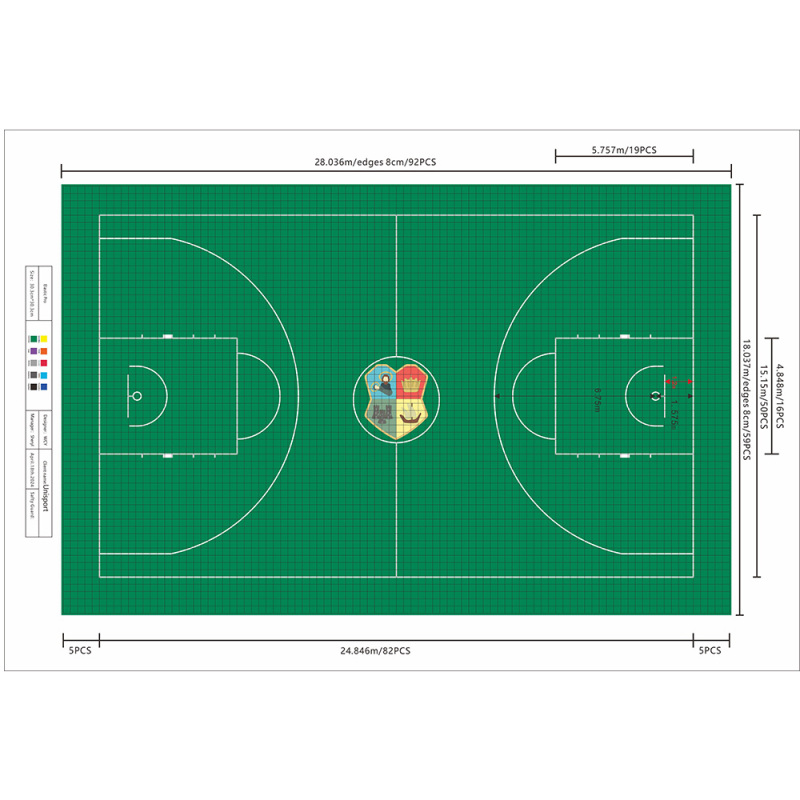 UNI - Basketball Court Tiles in Croatia