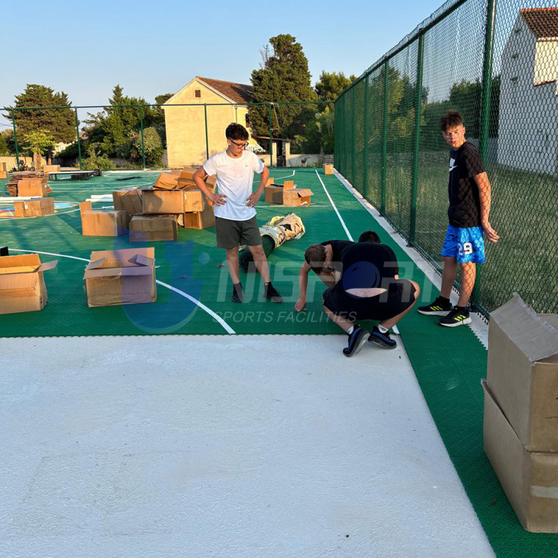 UNI - Basketball Court Tiles in Croatia