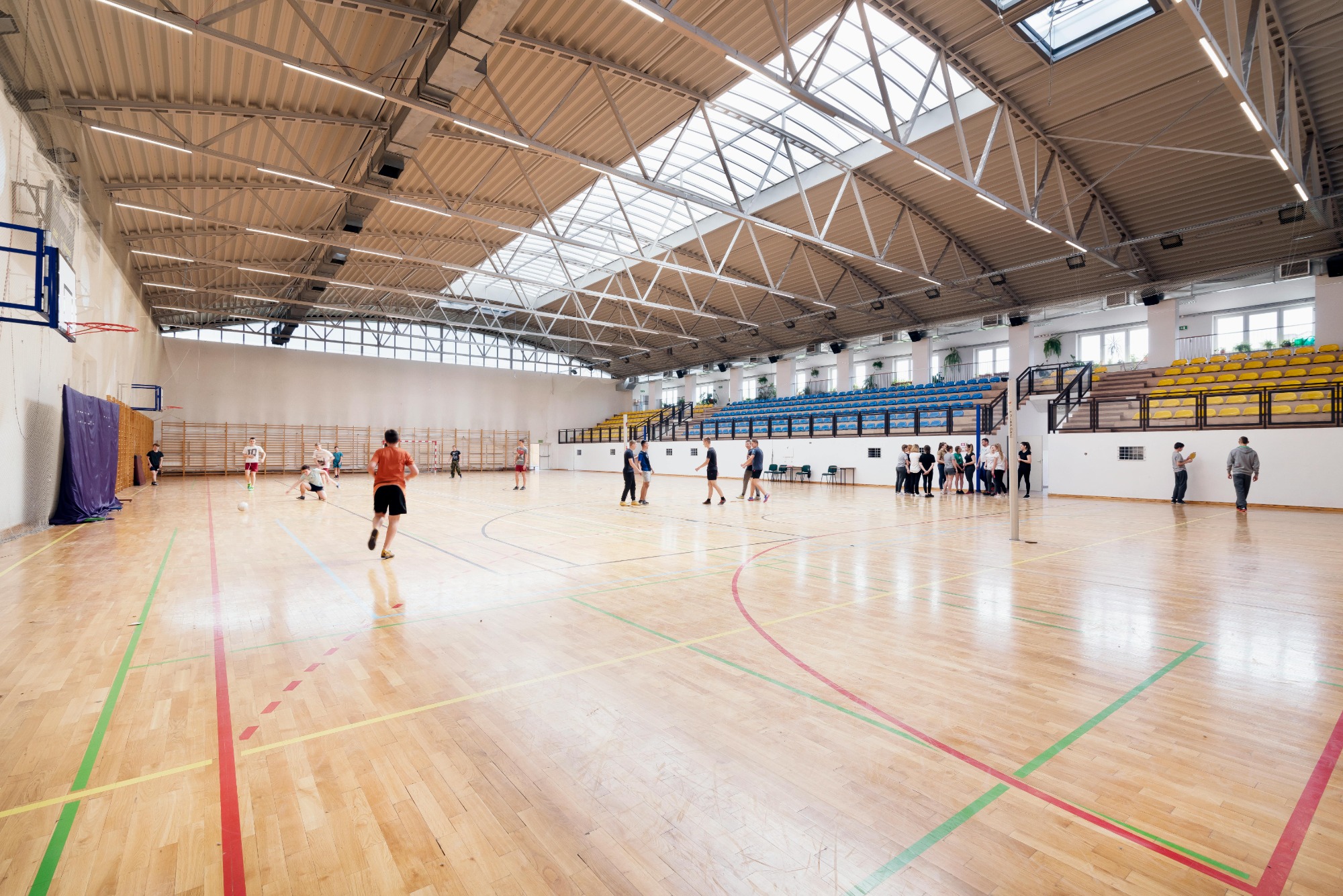 basketball court hardwood floor