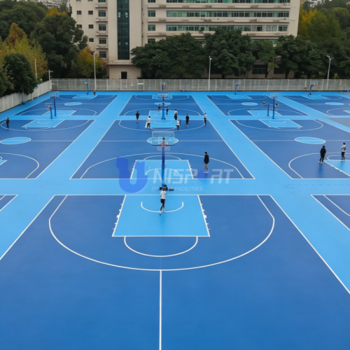 UNI - Silicon PU Basketball Court in Ningxia