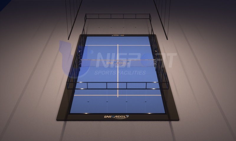 UNI - Indoor Padel Court with Linear Light