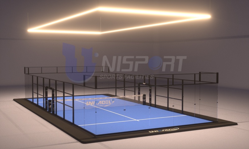UNI - Indoor Padel Court with Linear Light