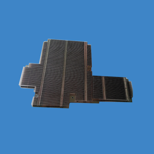 Zipper fins heatsinks for vapor chamber