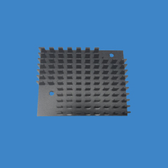 Customized Extruded fins heatsinks with black anodic oxidation