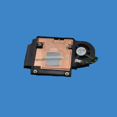 Vapor chamber soldered zipper fins heatsink with fan