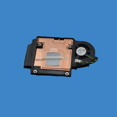 Vapor chamber soldered zipper fins heatsink with fan