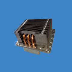 Heatpipe soldered with zipper fins hearsink for the server