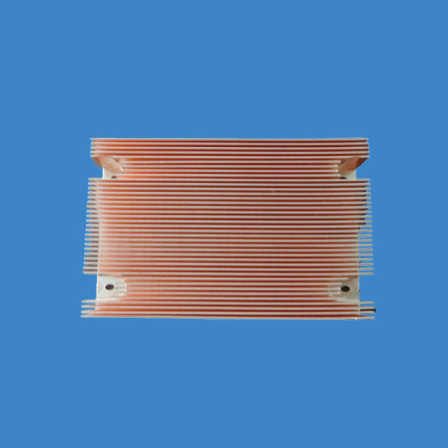 Skived copper fins heatsink