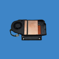 Vapor chamber soldered zipper fins heatsink with fan