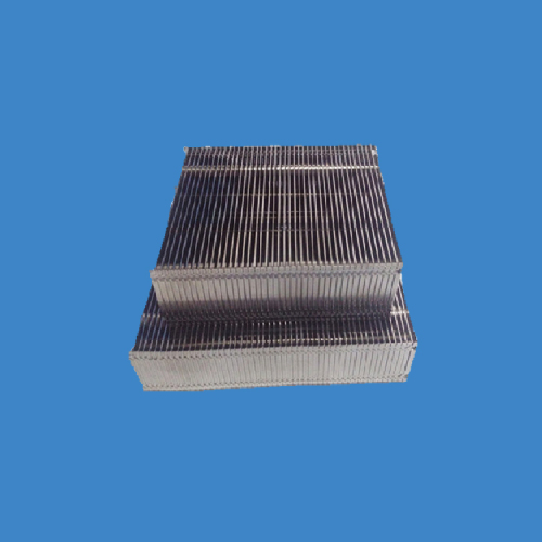 Double Layer Zipper fins heatsinks with nickel plating for the server