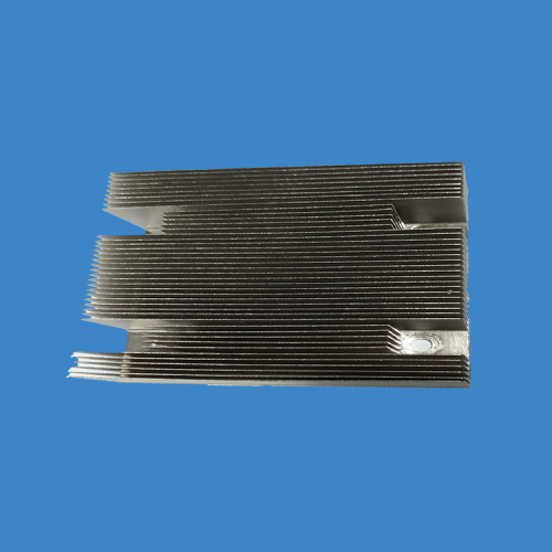 Skived copper fins heatsink with nickel plating