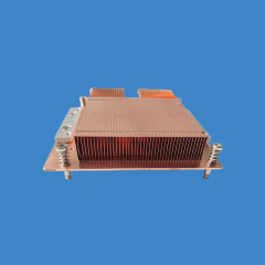 Copper plate soldered with zipper fins hearsink