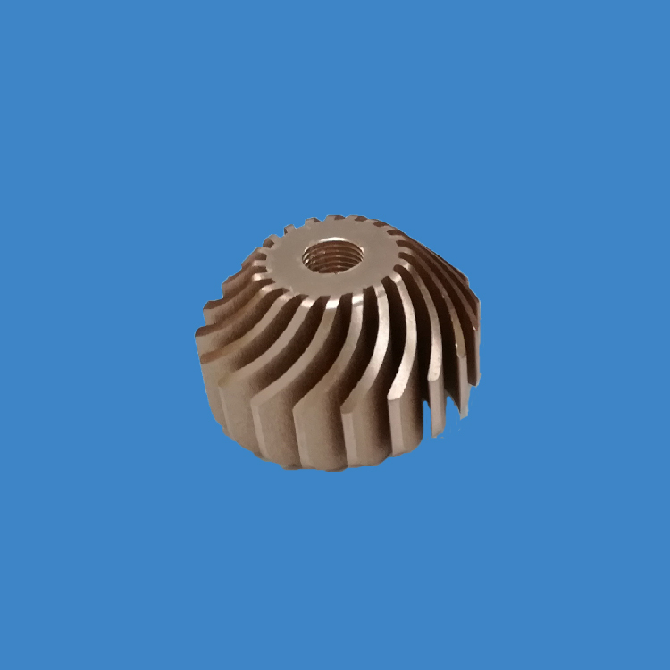Customized Extruded fins heatsinks with golden anodic oxidation for LED light