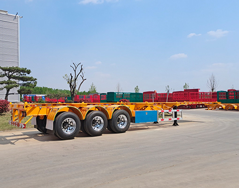2Axle 3Axle Truck 40feet skeleton Skeletal Container Chassis Semi Trailers Tri for sale