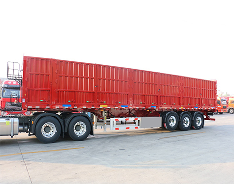 3axle truck 40feet Cargo Side Wall Drop Semi Trailers Tri for sale