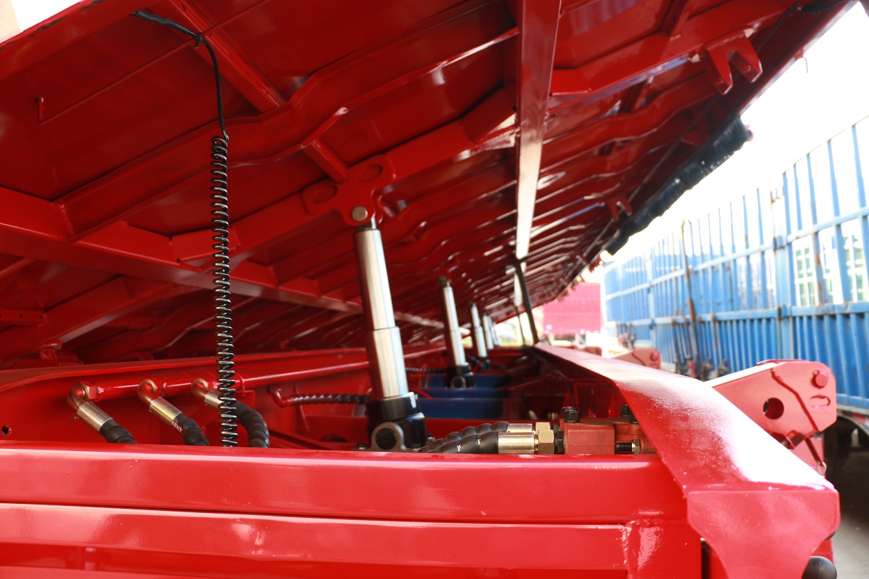 3axle truck 40feet Side Wall Dumper Dump Tipper Sloper Semi Trailers Tri for sale