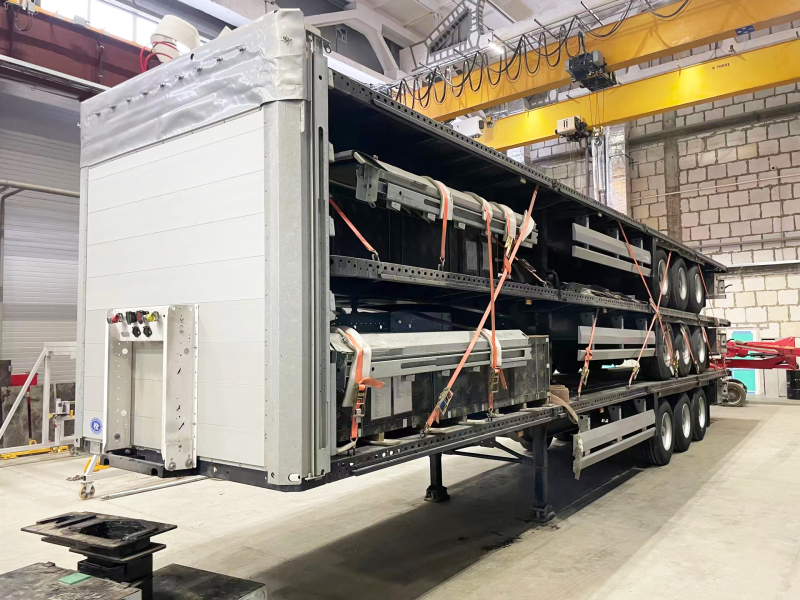 3axle truck 40feet Side Curtain Semi Trailers Tri for sale
