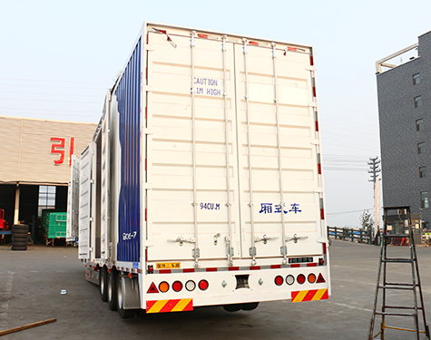 3Axle Truck 40feet Box Shipping Container Van Semi Trailers Tri for sale