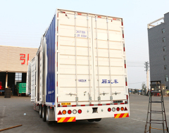 3Axle Truck 40feet Box Shipping Container Van Semi Trailers Tri for sale