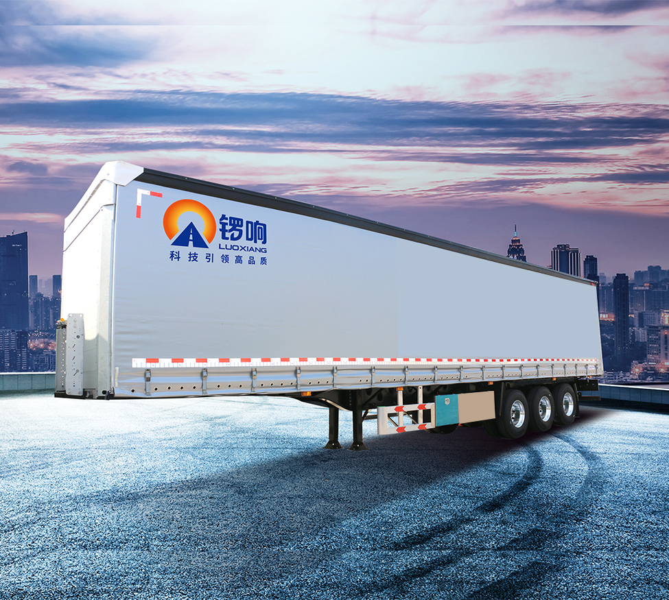 3axle truck 40feet Side Curtain Semi Trailers Tri for sale
