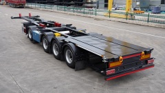 3Axle Truck 40feet Skeleton Skeletal Container Gooseneck Chassis Semi Trailers Tri for sale