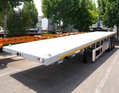 2Axle 3Axle Truck 40feet Flatbed Flat Semi Trailers Tri for sale
