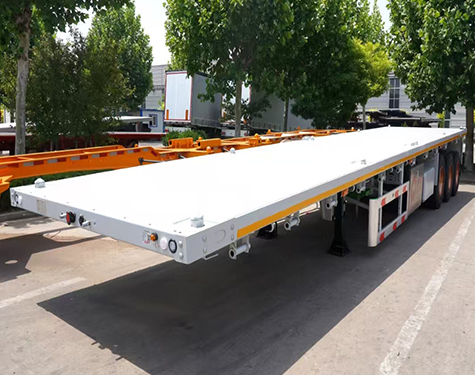 2Axle 3Axle Truck 40feet Flatbed Flat Semi Trailers Tri for sale