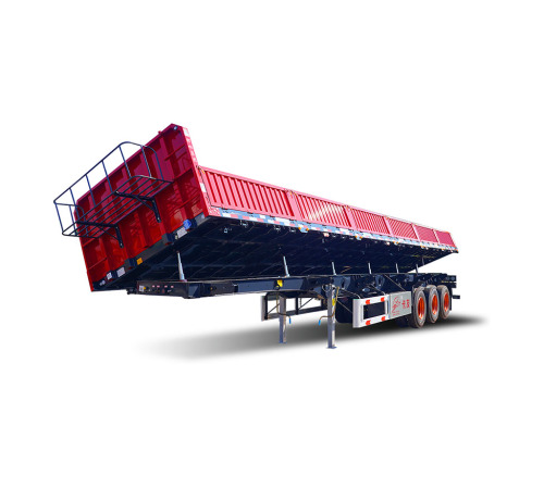 3axle truck 40feet Side Wall Dumper Dump Tipper Sloper Semi Trailers Tri for sale