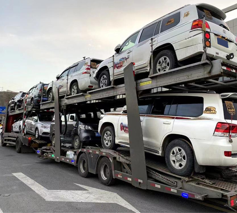 3axle 40feet Truck Auto Car Carrier Vehicle Shipping Semi Trailers Tri for Sale