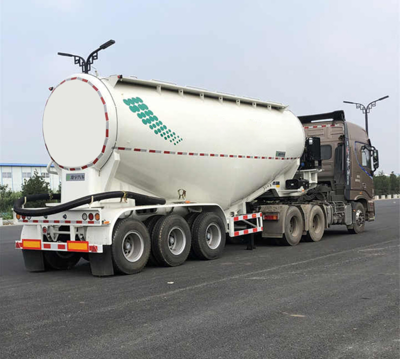 3Axle 40feet Truck Tanker bulk Cement Tank Semi Trailers Tri for Sale