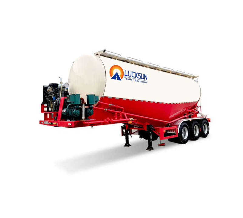 3Axle 40feet Truck Tanker bulk Cement Tank Semi Trailers Tri for Sale