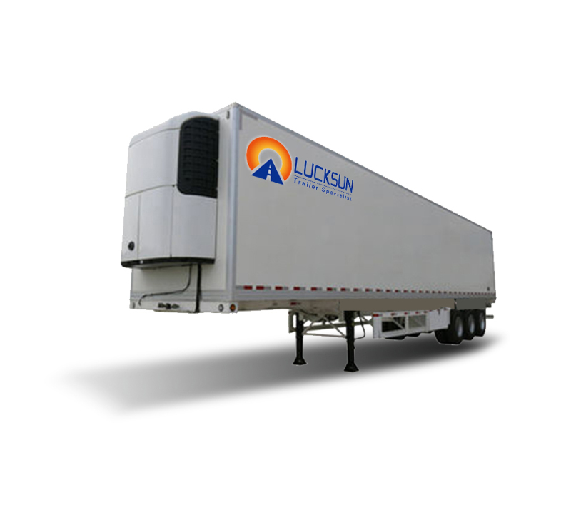 3axle 40feet Truck Refer Refrigerator Refrigerate Cold Fresh Food Storage Van Container Box Semi Trailer Tri for Sale