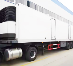 3axle 40feet Truck Refer Refrigerator Refrigerate Cold Fresh Food Storage Van Container Box Semi Trailer Tri for Sale