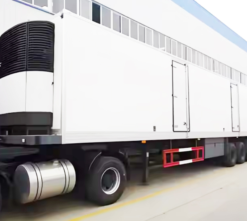 3axle 40feet Truck Refer Refrigerator Refrigerate Cold Fresh Food Storage Van Container Box Semi Trailer Tri for Sale
