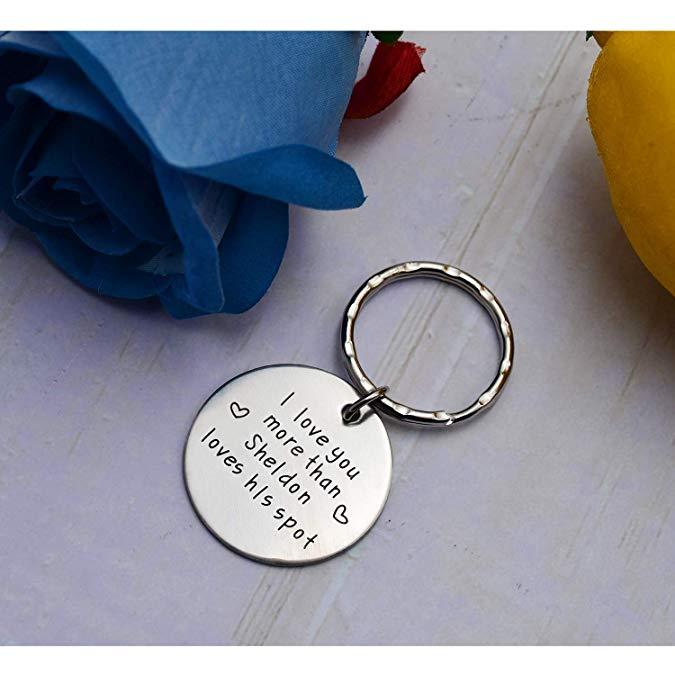 LParkin Boyfriend Gift, Husband, Valentines Gift - I Love You More Than Sheldon Loves his spot!