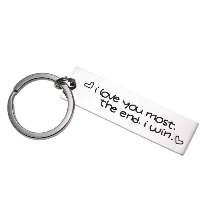 LParkin I Love You Most The End I Win Keychain for Couples Friendship Accessory Key Chain