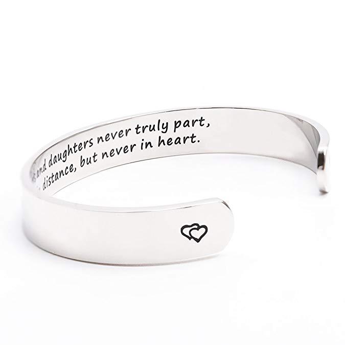 Mothers and Daughters Maybe In Distance But Never Truly Part But Never In Heart Bracelet