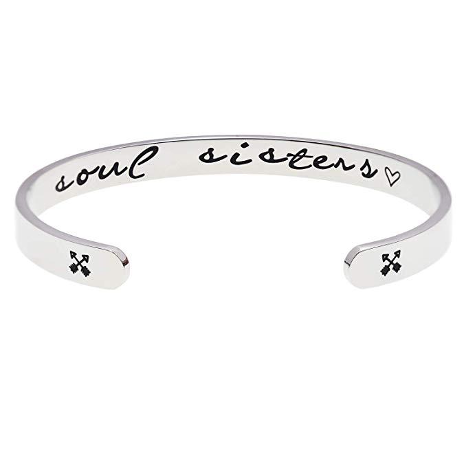 LParkin Soul Sister Bracelet Gift Jewelry BFF Bracelet Friendship Best Friend