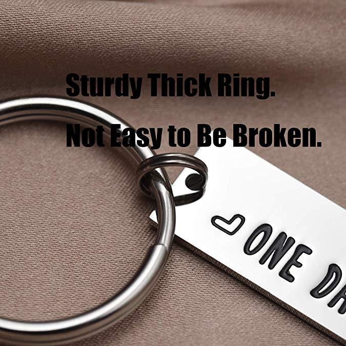 LParkin One Day Closer Keychain Valentine's Gift Boyfriend Girlfriend Gift Long Distance Relationship Friends Bff Key Chain